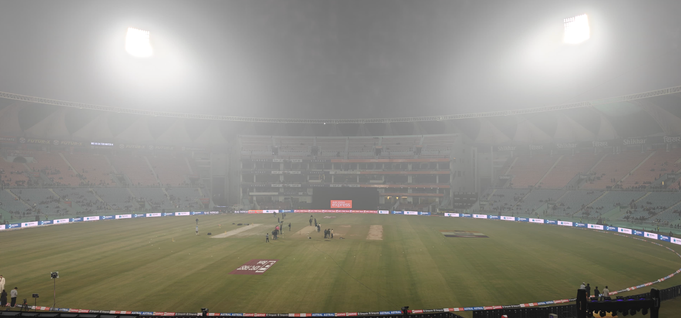 India vs South Africa 4th T20I toss delayed in Lucknow due to heavy fog